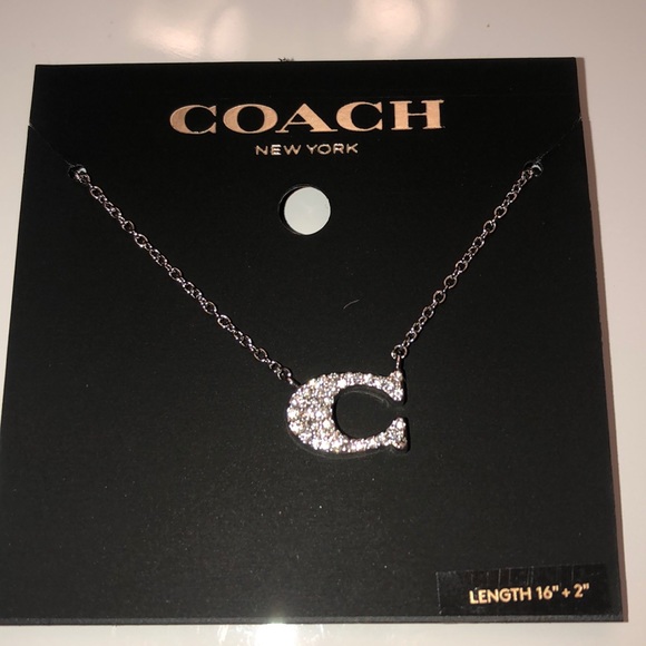 Coach Jewelry - Coach Pave Signature Necklace